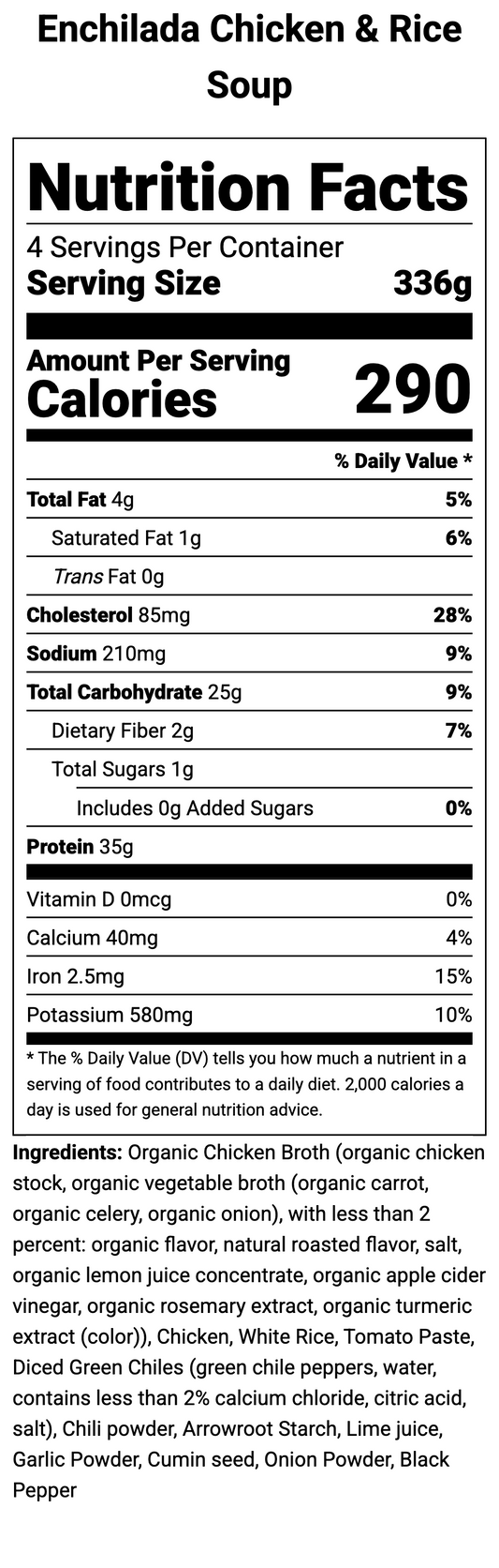 Enchilada Chicken & Rice Soup