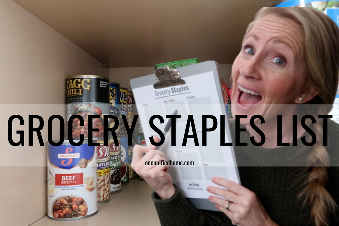 Keeping Track Of Your Grocery Staples