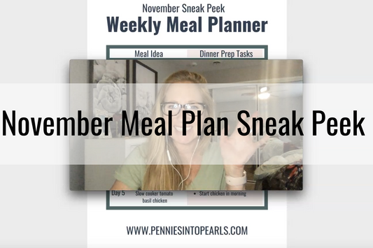 My November Meal Plan Sneak Peek