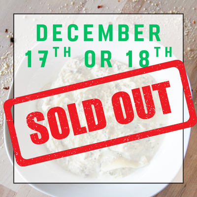 Decmeber 17th or 18th Delivery - 5 Family Dinners