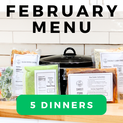 February Menu - 5 Family Dinners