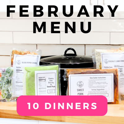 February Menu  - 10 Family Dinners
