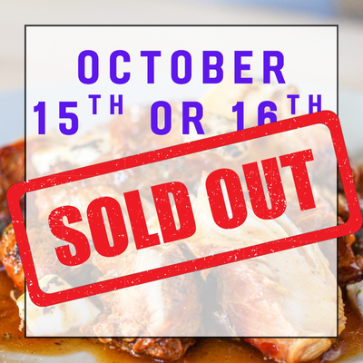 October 15th or 16th Delivery - 5 Family Dinners