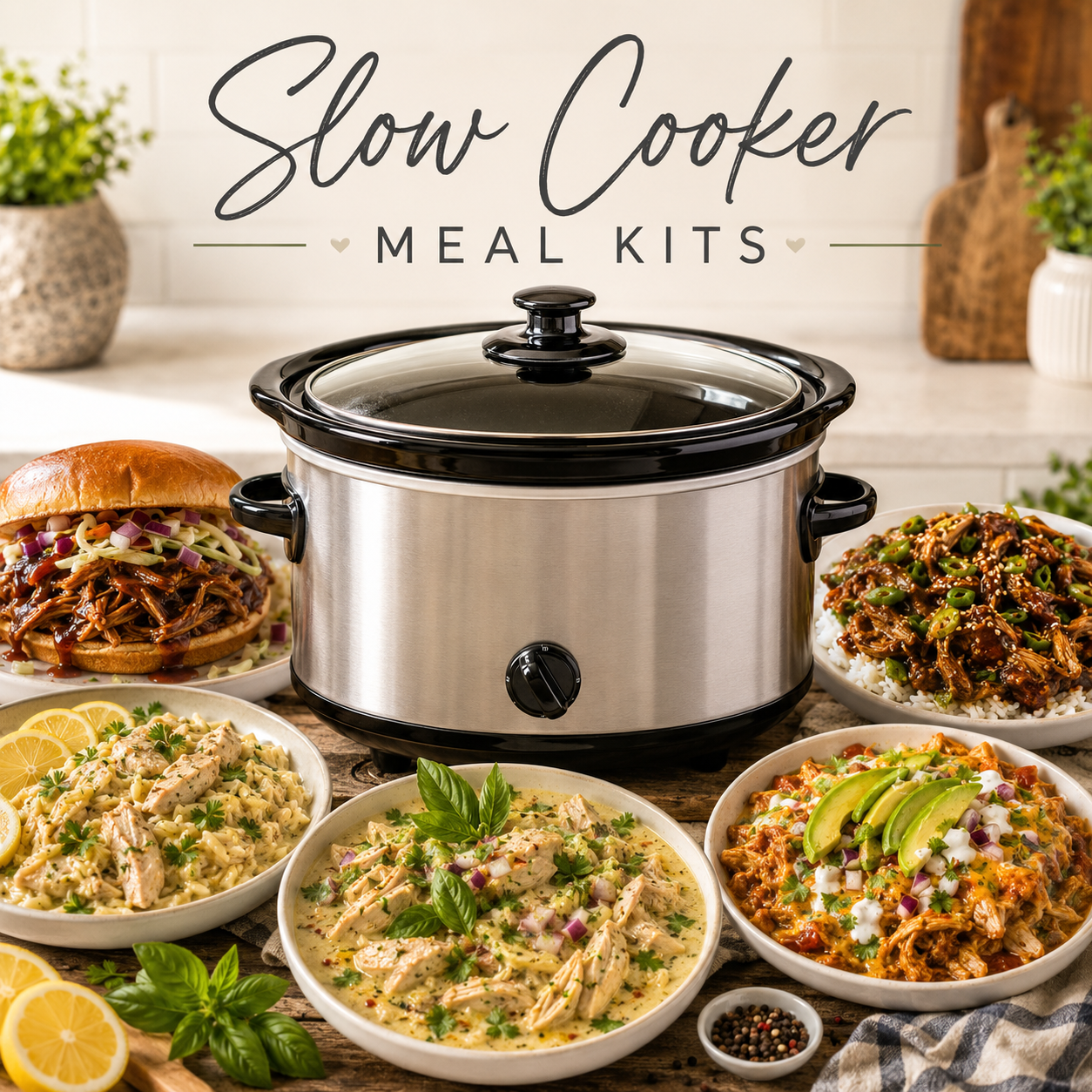 EASY Slow Cooker Meal Kits - 5 Family Dinners