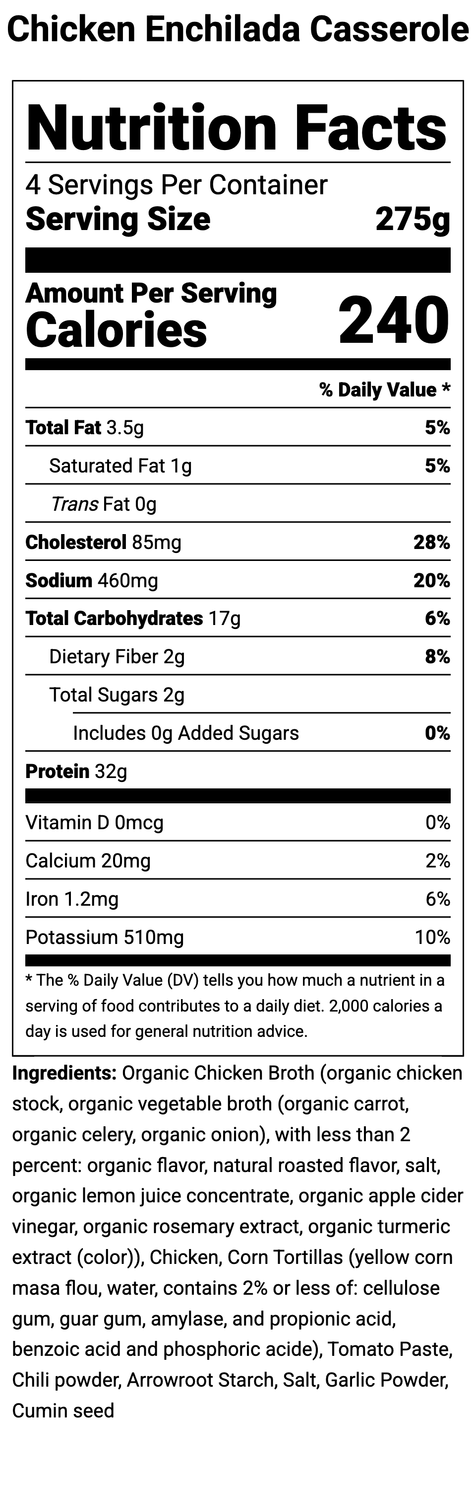 February Menu - 5 Family Dinners